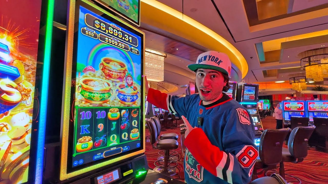 Playing The Newest Slot Machine In The Casino! - YouTube